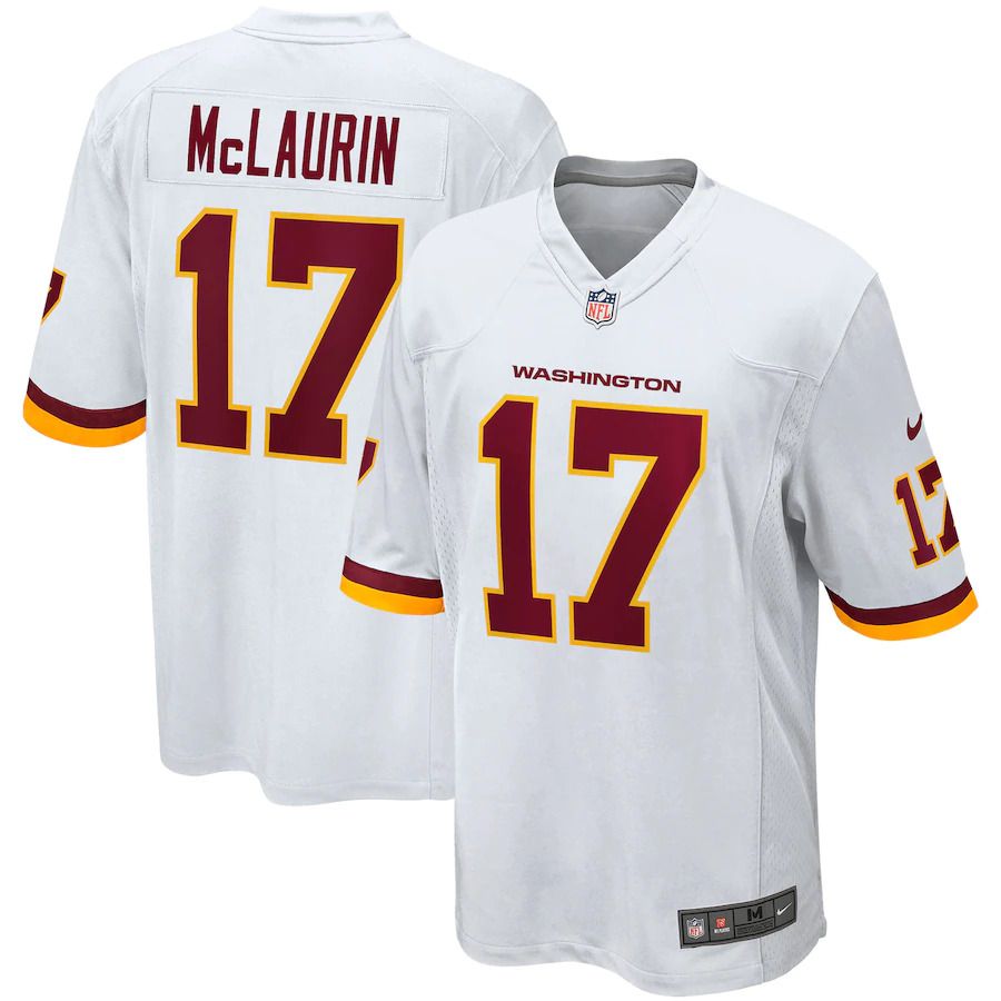 Men Washington Redskins 17 Terry McLaurin Nike White Player Game NFL Jersey